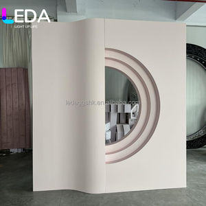 Suministros de Decoración para Bodas LEDA, Arco 3D para Fiestas, Fondo Blanco para Escenario, Soporte de Pared para Telón de Fondo Blanco - Product Image 1