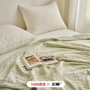 Organic Cotton Jacquard <b>Quilt</b> 150x200cm 200x230cm Breathable Summer <b>Quilt</b> For Home Use - Product Image 3