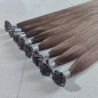 Extensions de cheveux pré-collées à pointe en U, 100% cheveux humains vierges Remy, lisses, à pointe en kératine, longueur et couleur personnalisées