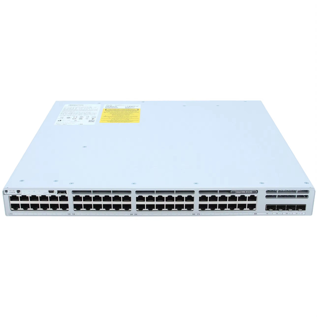 48 Port Gigabit POE Managed SNMP QoS Stackable Rack Mount SFP 10G Ethernet C9300 Network Switch
