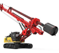 Nouvelle foreuse rotative sur chenilles SR205C10 avec diamètre de poteau de 1800 mm et moteur de 212 kW pour projets de fondations profondes