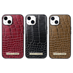 VIETAO Logo personnalisé pour étui de téléphone en cuir PU <span class=keywords><strong>crocodile</strong></span> pour <span class=keywords><strong>iPhone</strong></span> 16 15 Pro Max 14Pro Vente en gros depuis Guangzhou - Product Image 2