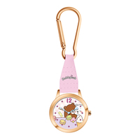 Montre de poche à quartz 2026 Virtue Cute Bobbycub Bear avec mousqueton, boîtier en alliage 32 mm, cadeau pour enfants
