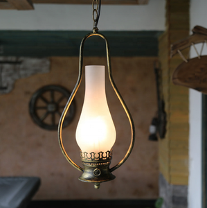 Lampes suspendues électriques en <span class=keywords><strong>mini</strong></span> verre, style campagnard américain, décoration antique, éclairage à l'huile pour restaurant - Product Image 2