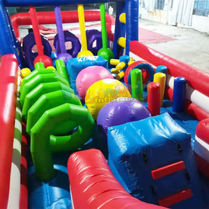 Castillo inflable con pista de obstáculos, tipo rueda gigante, para fiestas infantiles. - Product Image 4