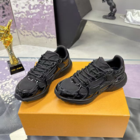 Baskets rétro blanches épaisses pour hommes, en maille et cuir, à lacets, semelle épaisse, mode athlétique, chaussures de marche de luxe pour couple