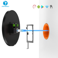 Panel de Control Táctil Circular de 5 Pulgadas con Android 11, RK3566, Alimentación POE, RS485 Cableado, para Edificios Inteligentes y Domótica, con Interfaz de Usuario Personalizable
