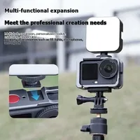 HONDAK para DJI Osmo Action 6, Carcasa de Aluminio para Cámara, Anti-Caídas, con Interfaz de Liberación Rápida de 1/4 y Soporte para Accesorios
