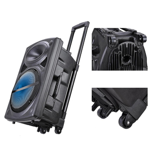 Altavoz Bluetooth CQA de 12 Pulgadas y 300W, el <span class=keywords><strong>Mejor</strong></span> Altavoz con Ruedas <span class=keywords><strong>para</strong></span> <span class=keywords><strong>Fiestas</strong></span> al Aire Libre, Fácil de Transportar - Product Image 3