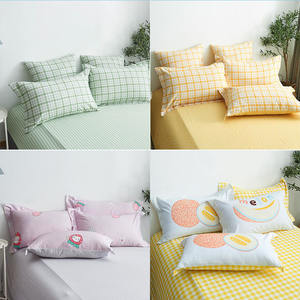 ดูโอ ซี ไอเม่ย มี้อันคังปลอกหมอนผ้าฝ้ายพิมพ์ลายทรงสี่เหลี่ยมผืนผ้า ผ้าฝ้าย 100 ผ้าฝ้ายระบายอากาศได้ดี สไตล์เกาหลีน่ารัก คู่เดียว - Product Image 2