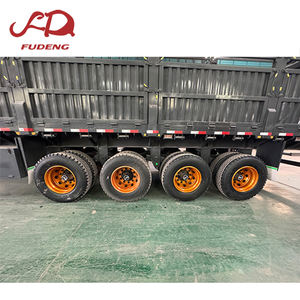 Remolque de Carga con 4 Ejes y Barandas, Capacidad de 80 Toneladas, Rendimiento Estable, Larga Vida Útil, Transporte de Carga a Granel por Carretera - Product Image 5