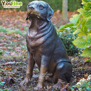 Escultura de Bronce de Animales al Aire Libre, Estatua Grande de Perros Rottweiler - Product Image 4