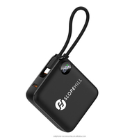 Chargeur portable rapide 22,5 W avec écran LED, mini format carte, batteries externes portables 10000 mAh pour les voyages en extérieur