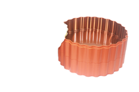 Boîte de conserve mooncake cadeau de nouvel an en forme de vague à trois couches personnalisée avec emballage de graines de melon et de noix