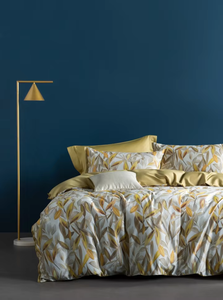 ชุดผ้าปูที่นอนพิมพ์ลายสำหรับขายส่ง ชุดผ้าห่มนวมคอตตอนหรูหราขนาดคิงไซส์ พร้อมบริการออกแบบพิมพ์ตามสั่ง - Product Image 3