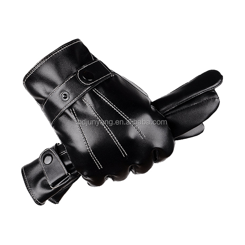 Модные женские перчатки с подкладкой из искусственного меха для сенсорных экранов, зимние меховые перчатки