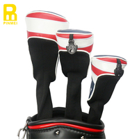 Housse de tête de club de golf portable en cuir PU vierge de haute qualité PM Brand 50g Chine
