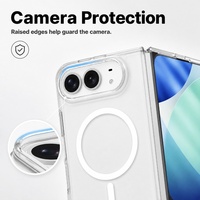 Étui de téléphone magnétique anti-chute transparent pour iPhone Duo, protection intégrale du corps, C0363