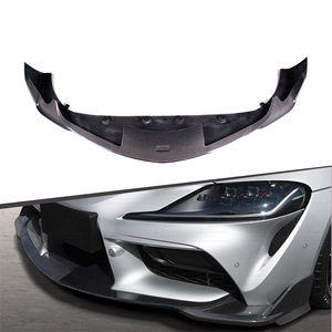 Labbro paraurti anteriore in fibra di carbonio automatico per Toyota Supra A90 labbro paraurti anteriore tipo TOM'S 2019 +
