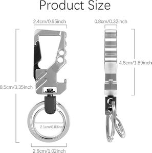 2026 Chains Car Keys Bottle Opener Men Rings Accessories Cool Keychains Carabiner Tactical Key Chain Edc Clip Key Ring Holder - Product Image 6