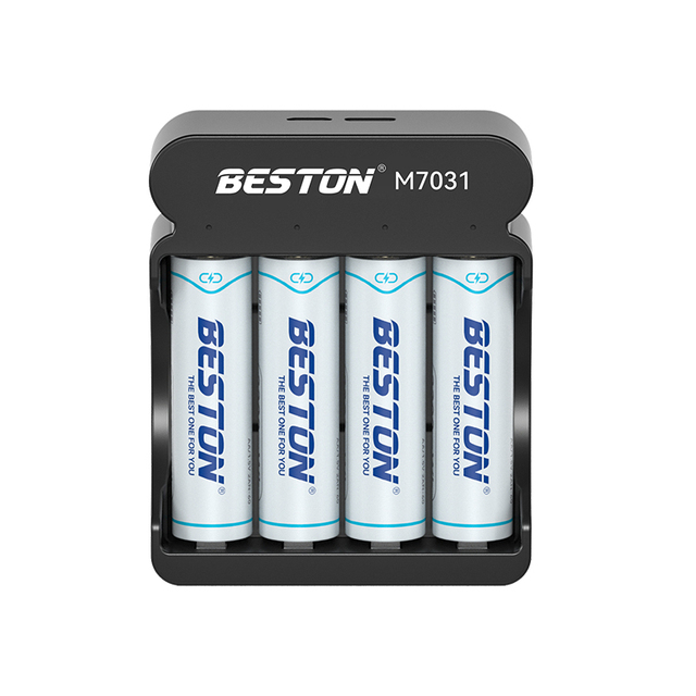 BESTON 1.5V 4 Slots Fast Charger Multi-Functional Li-ion LED Indicator Battery Charger for AA AAA 1.5V Rechargeable Batteries