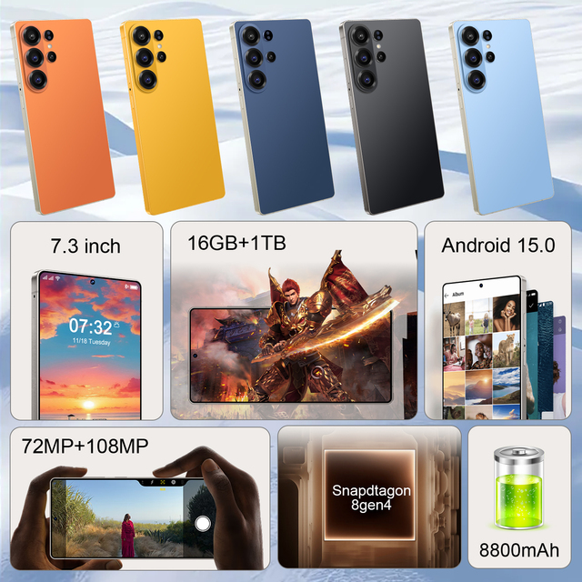 S26 ULTRA 16+1TB 5G Android Cell Phone Smartphone S26 Unlocked Full Screen High Quality Smart Mobile Phones