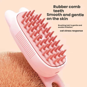 Brosse électrique 3 en 1 pour <span class=keywords><strong>animaux</strong></span> de compagnie, peigne à vapeur pour chat, pour démêlage, massage, nettoyage, brosse à vapeur nano, recharge USB - Product Image 4