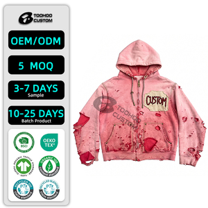 Sudadera con capucha personalizada de felpa de 450GSM, estilo urbano de corte holgado, con efecto desgastado y lavado a la piedra vintage, 100% algodón, lisa. - Product Image 1