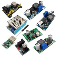 Papan catu daya Regulator 5V DC-DC, modul konverter tegangan MC34063 Regulator catu daya modul Buck