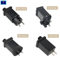 Driver LED DC 28V Tahan Air IP44 untuk Luar Ruangan dengan Output 1.5A, Konektor Colokan Bahan PC, Konektor Jack Barrel Betina Tahan Air