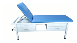 Table d'examen hospitalière réglable avec dossier et tiroirs BT-EA028, <span class=keywords><strong>lit</strong></span> d'examen patient avec matelas en PU, prix du <span class=keywords><strong>lit</strong></span> patient - Product Image 2