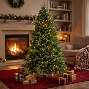 AYOYO Décoration de Noël pour la maison, style européen et américain, <span class=keywords><strong>sapin</strong></span> de Noël de luxe en PE, 1,5 m, 1,8 m, 2,1 m - Product Image 5