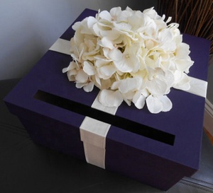 Dark Purple 12x12x6inch Reception <strong>Card</strong> <strong>Box</strong> Money Holder <strong>Weddings</strong> Foil Material UV 2mm Embossed Matt Laminated Paper <strong>Wedding</strong> <strong>Box</strong> - Product Image 4