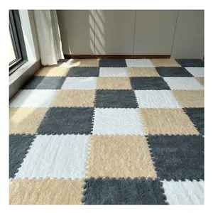 1-teilig, moderner schäfiger teppich wohnzimmer teppiche, dicker teppich für wohnzimmer plüsch teppich, waschbarer boden teppich, teppich, bequem