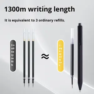 Nuova Penna Gel Retrattile Classica per Studenti, Asciugatura Rapida, Personalizzabile, Grande Capacità, Inchiostro Nero 0,5 mm - Product Image 4