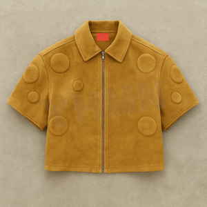 Giacca in Camoscio Oversize Personalizzata con Stampa 3D in Rilievo, Lavaggio Acido Vintage, Vestibilità Ampia, T-shirt Corta, <span class=keywords><strong>Camicie</strong></span> da Lavoro da Meccanico per Uomo - Product Image 2