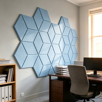 Matériau d'isolation et d'absorption acoustique écologique, ignifuge, hautement efficace, 100% fibre de polyester, moderne, pour écoles, appartements, hôtels