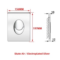 Accessoire WC à panneau dissimulé pour réservoir Skate Air, à double chasse pneumatique et bouton-poussoir, style moderne et minimaliste, vente en gros