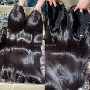 วิกผมแท้จากอินเดียแบบตรงยาว 50 นิ้ว ไม่ต้องใช้กาว  วิกผมมนุษย์แบบตรง  วิกผมลูกไม้ HD Swiss 13x6  ขายส่ง - Product Image 6