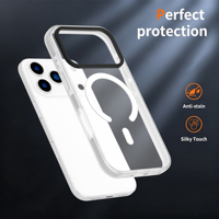 Coque de téléphone magnétique transparente en acrylique pour iPhone 18 Pro Max, protection intégrale antichoc pour iPhone 17, coque de téléphone personnalisée
