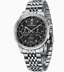 Montres à quartz pour hommes PAGANI DESIGN New 1827, mouvement japonais VK63, acier inoxydable, chronomètre, 100 m étanche, montre de business pour hommes - Product Image 2