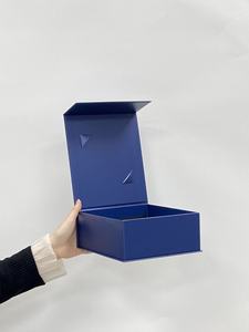 Vente en gros de coffrets cadeaux à fermeture magnétique <span class=keywords><strong>bleu</strong></span> <span class=keywords><strong>marine</strong></span> avec logo personnalisé imprimé pour emballage d'instruments de précision - Product Image 3