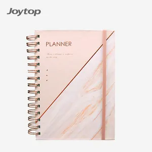 Joytop Groothandel Marmeren Textuur A5 15 Ringen 12 Maanden Journal Spiraal Dagelijks Wekelijks Undated Planner Agenda 2023
