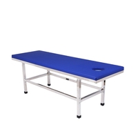 Table d'examen médical manuelle en acier inoxydable et table d'examen pour clinique à domicile avec garantie d'un an