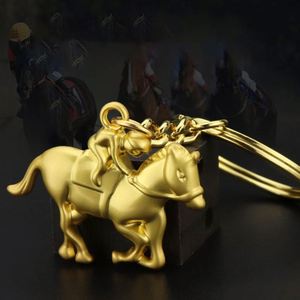 Llavero Metálico de Simulación de Carreras de Caballos, Regalo Promocional Creativo para Eventos Hipódromicos, Colgante de Poni - Product Image 2