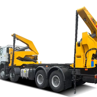 Grue de transport de conteneurs autoportante de 37 tonnes de marque chinoise de premier plan - Grue montée sur camion MQH37A Portée 3200 mm Hauteur de levage 4 m Haute efficacité