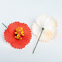 Pince à cheveux Hibiscus 8 couleurs en EVA, fleur décorative pour fête hawaïenne, accessoire de mariée