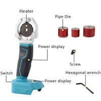 Máquina de soldadura por fusión de calor de tuberías y accesorios PPR de fusión en caliente eléctrica inalámbrica portátil de 21V para uso industrial y DIY