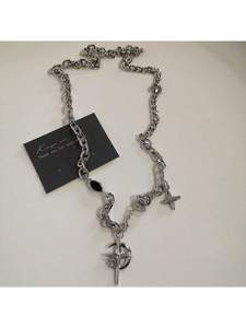 Collar con Cruz de Corazón Negro Estilo Punk Rock, Joyería Gótica, Regalo para Ella - Product Image 3