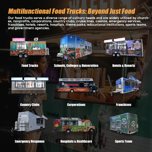 Tiva รถขายอาหารเชิงพาณิชย์12ft รถเข็นขายอาหารจานด่วนรถลากอาหารริมถนนเคลื่อนที่ได้ - Product Image 6